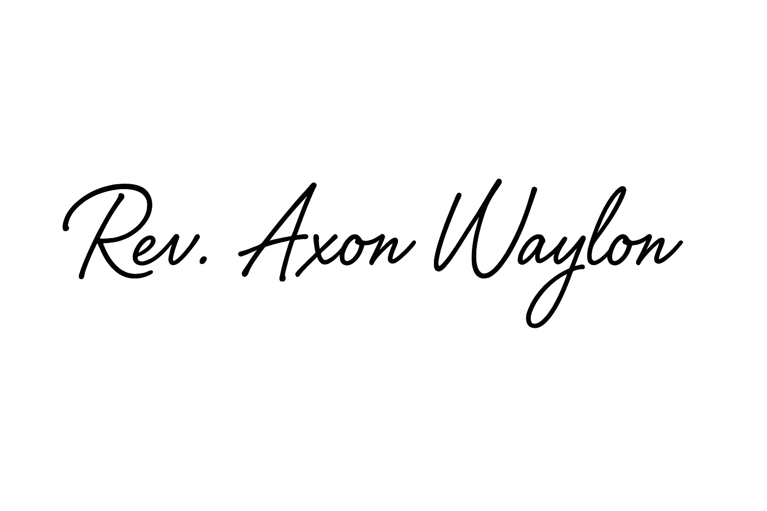 Rev. Axon Waylon Signature
